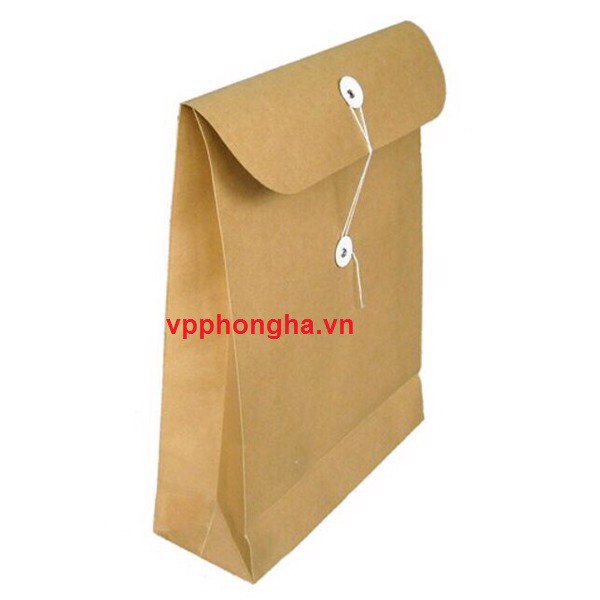 10 Túi Hồ Sơ phong bì Khổ A3 Có Đáy 3cm - Màu Xi Măng ( nâu)