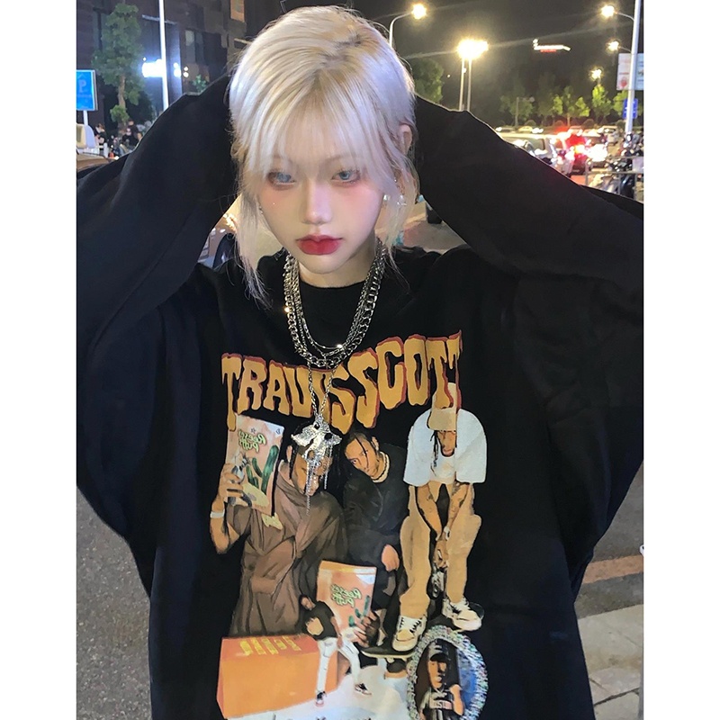 Áo Sweater Travis Scott chất nỉ bông Thu Đông