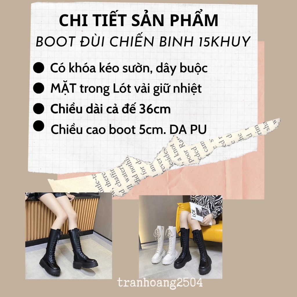 [ full hộp] boot đùi chiến binh tăng chiều cao  siêu ngầu