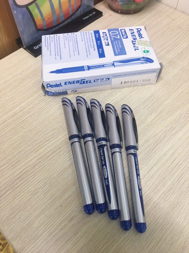 Bút Gel Pentel BL-57C-Xanh dương