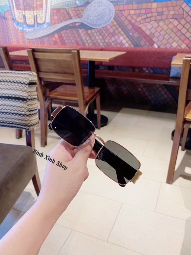 Kính râm Nữ Mắt vuông retro phong cách Hàn Quốc (ĐEN)