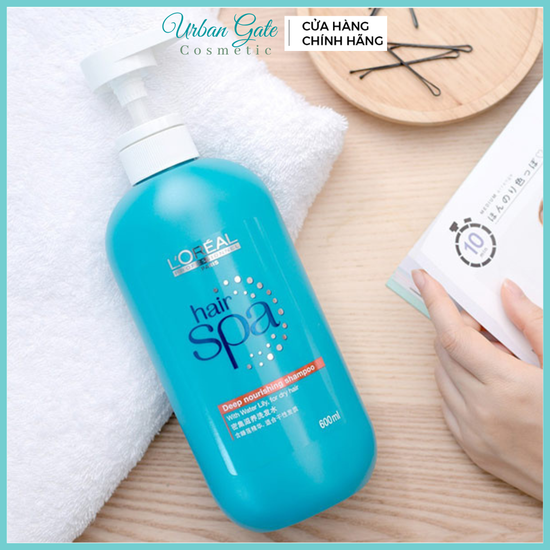 Dầu gội giảm rụng tóc suôn mượt LOREAL Hair Spa Deep Nourishing Shampoo 600ml