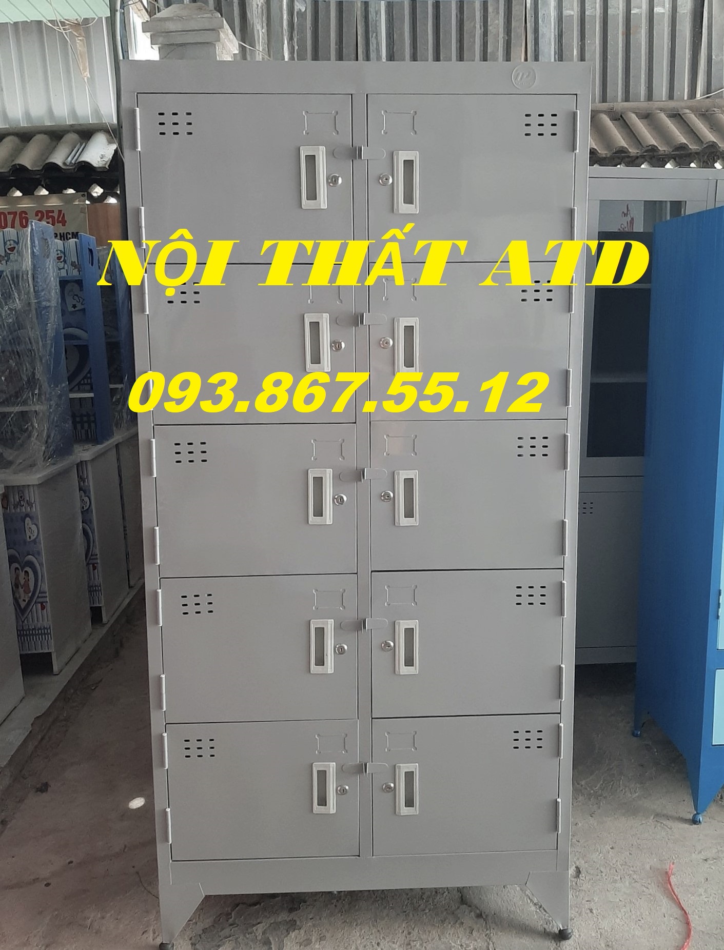 [HCM]Tủ hồ sơ tủ locker cá nhân 8 cửa 10 cửa