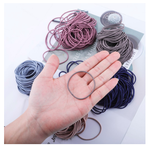 Set 100 Dây Buộc Tóc Kèm Túi Zip