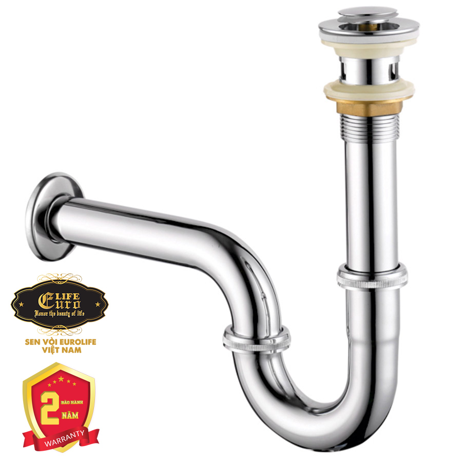 Bộ xả nhấn Lavabo Eurolife EL-XN01 (Trắng bạc)
