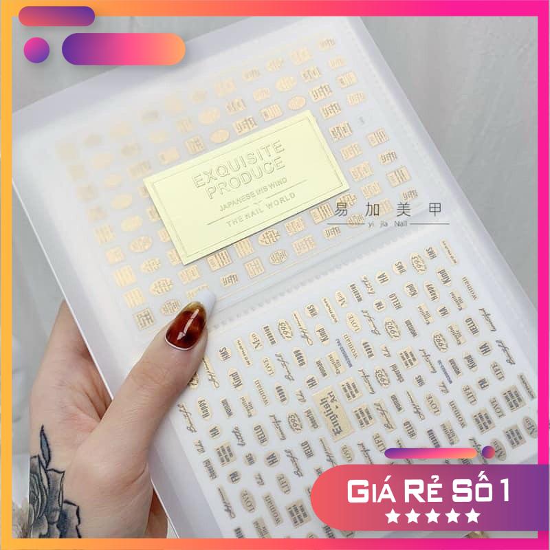 Sổ Đựng Sticker Nails Cao Cấp Album Hình Dán Móng Tay