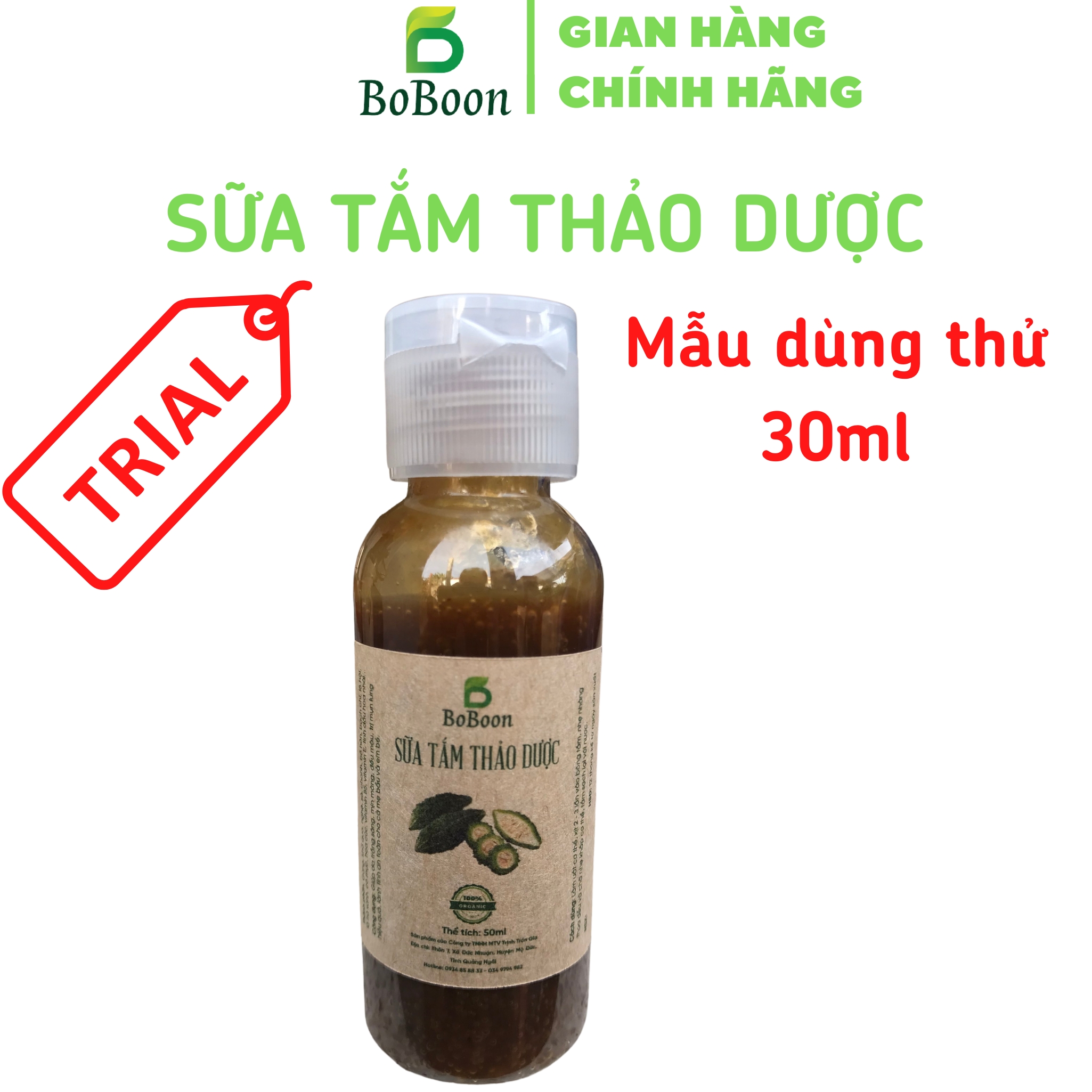 Sữa tắm thảo dược Boboon 30ml