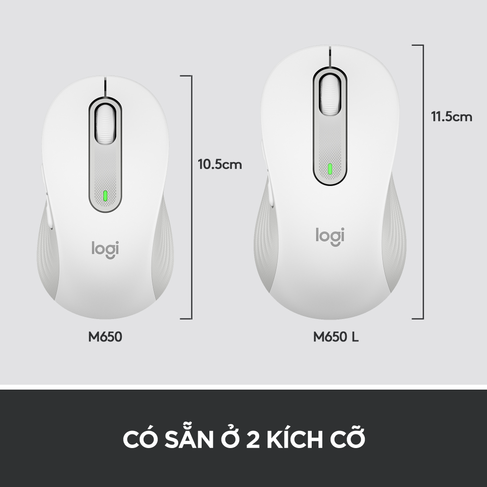 Combo Bàn phím Logitech K650 & Chuột Logitech M650 - Bluetooth, USB Bolt