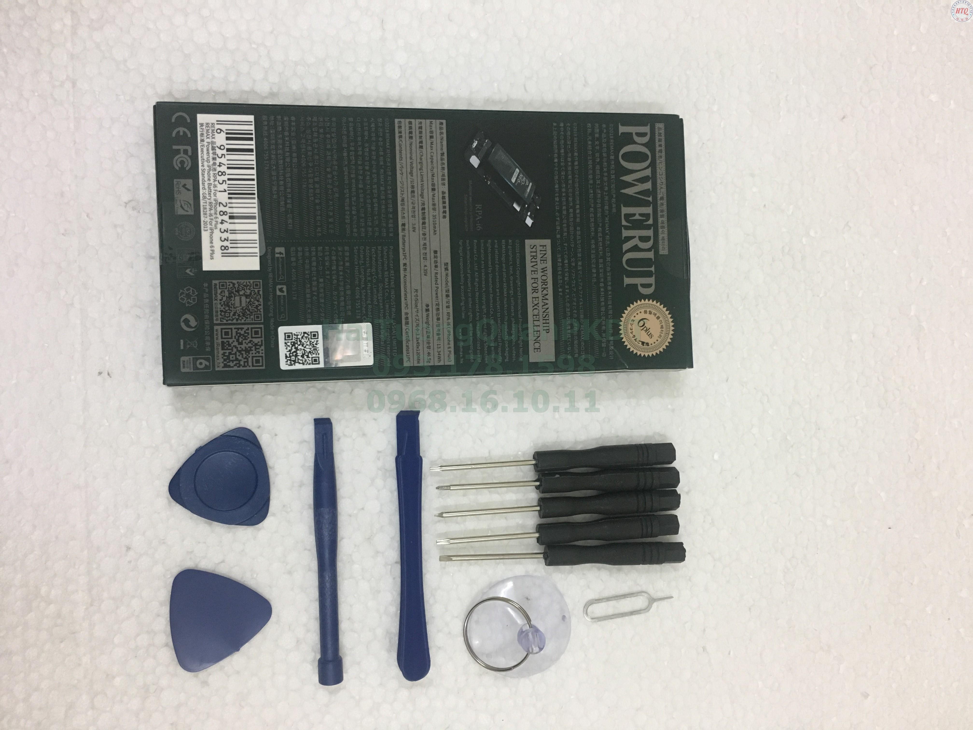 Pin Remax dung lượng cao cho iphone 6 Plus tặng kèm tool mở