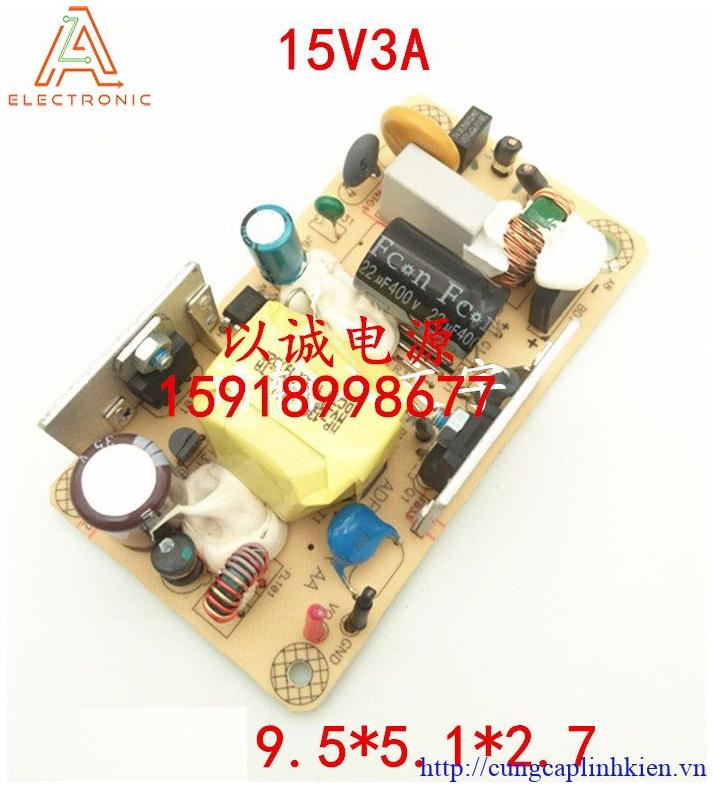 Nguồn rời, nguồn không vỏ 15V 2A