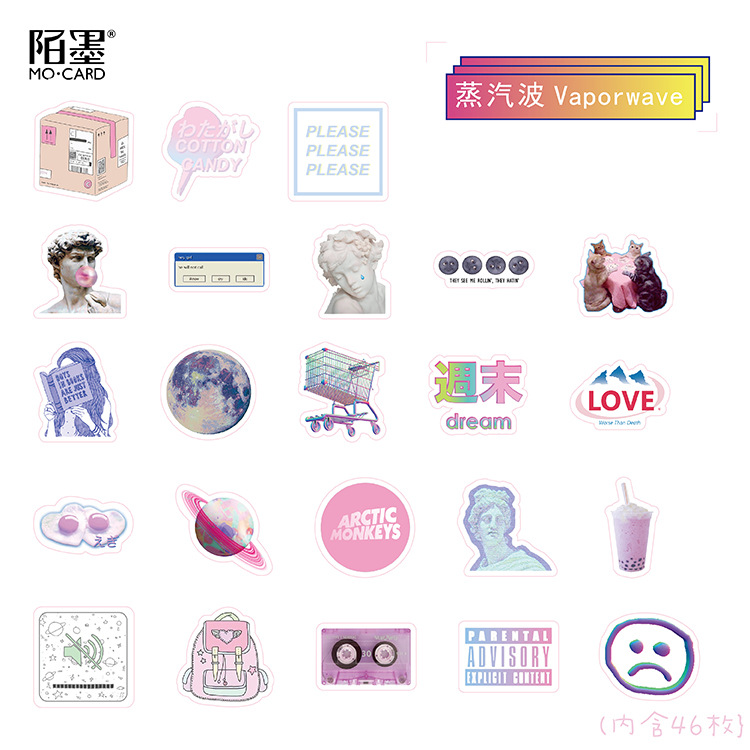 [HCM]Hộp 46 sticker Life Style trang trí planner scrapbook