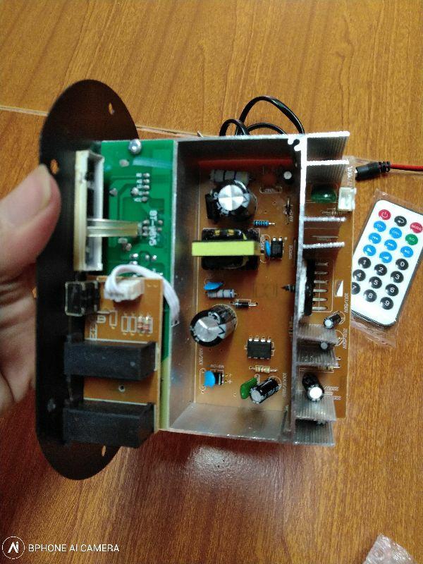 Mạch khuyếch đại âm thanh crown có bluetooth - 2 mic cắm