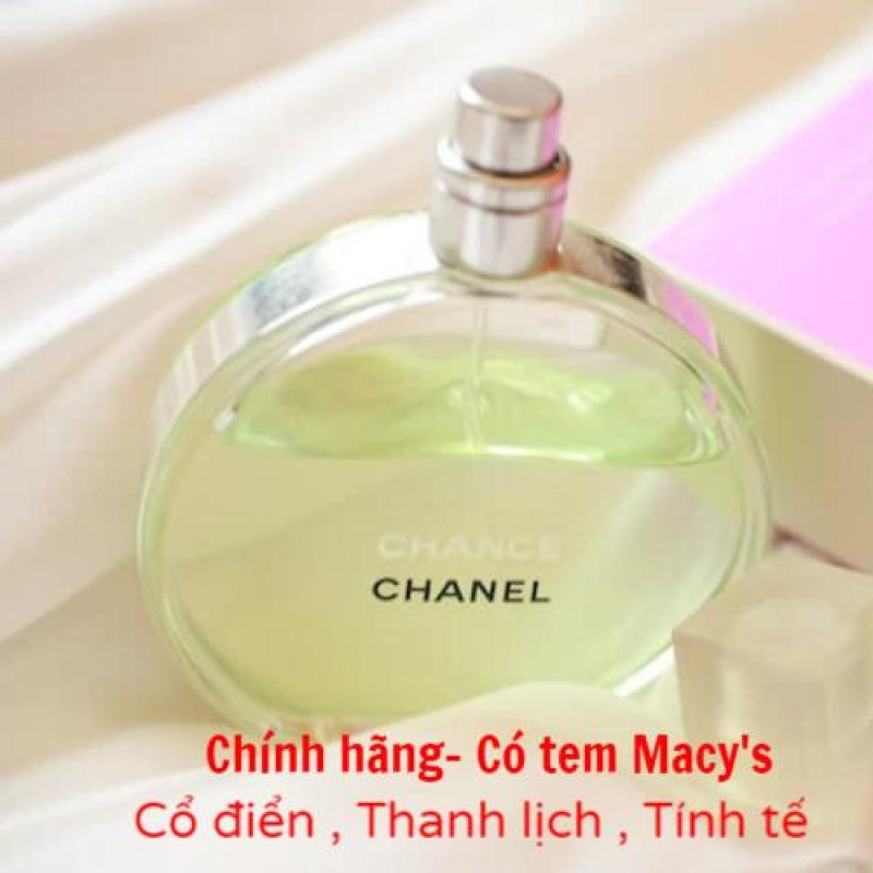 Nước Hoa Nữ Chanel Chance Eau De Toilette 100ml (Hàng Macys có tem)