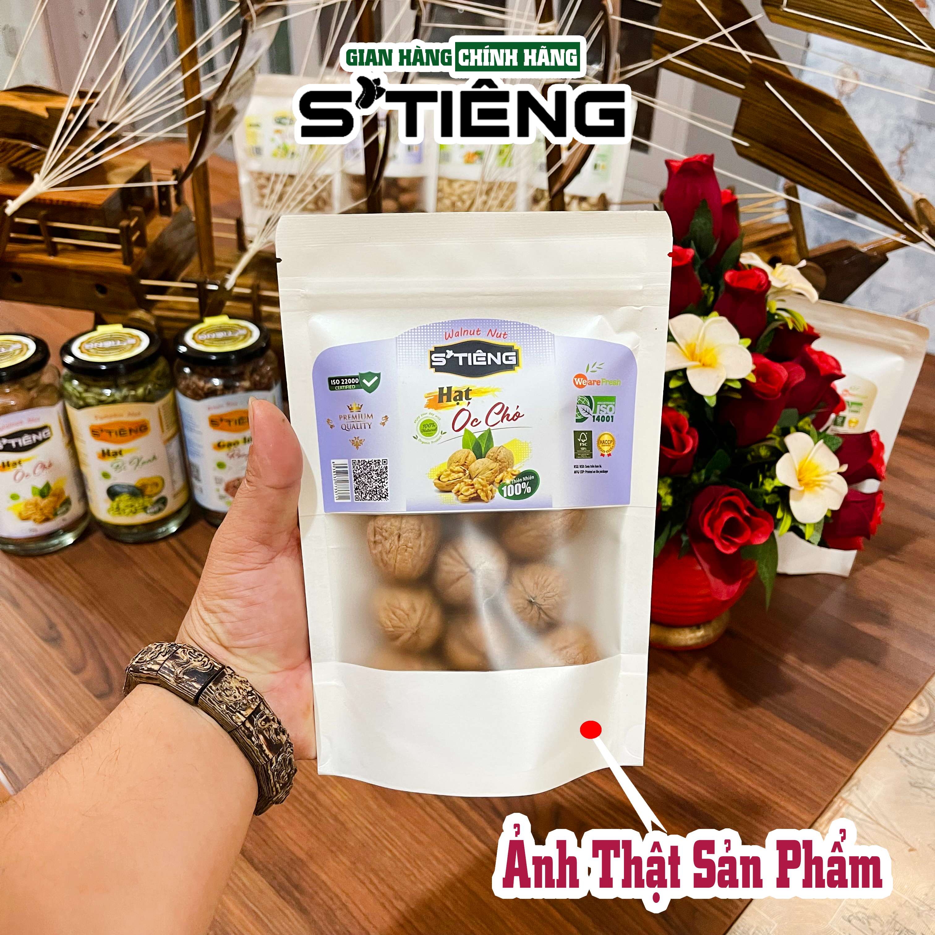 Quả Óc Chó Đỏ STIENG Nhập Khẩu Mỹ Còn Vỏ