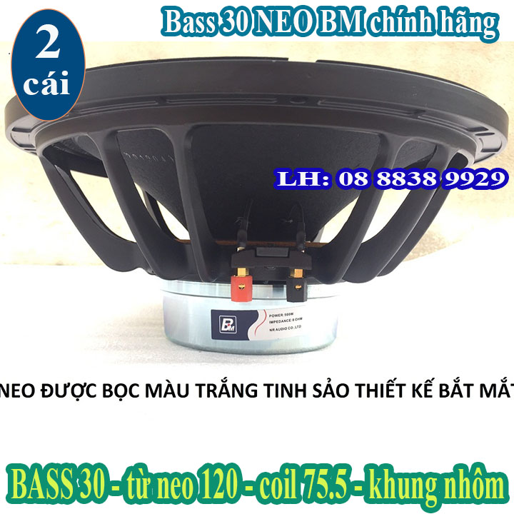 LOA BASS 30 BM TỪ NEO TRẮNG COIL 75.5 HÀNG CAO CẤP NHẬP KHẨU - GIÁ 2 CHIẾC