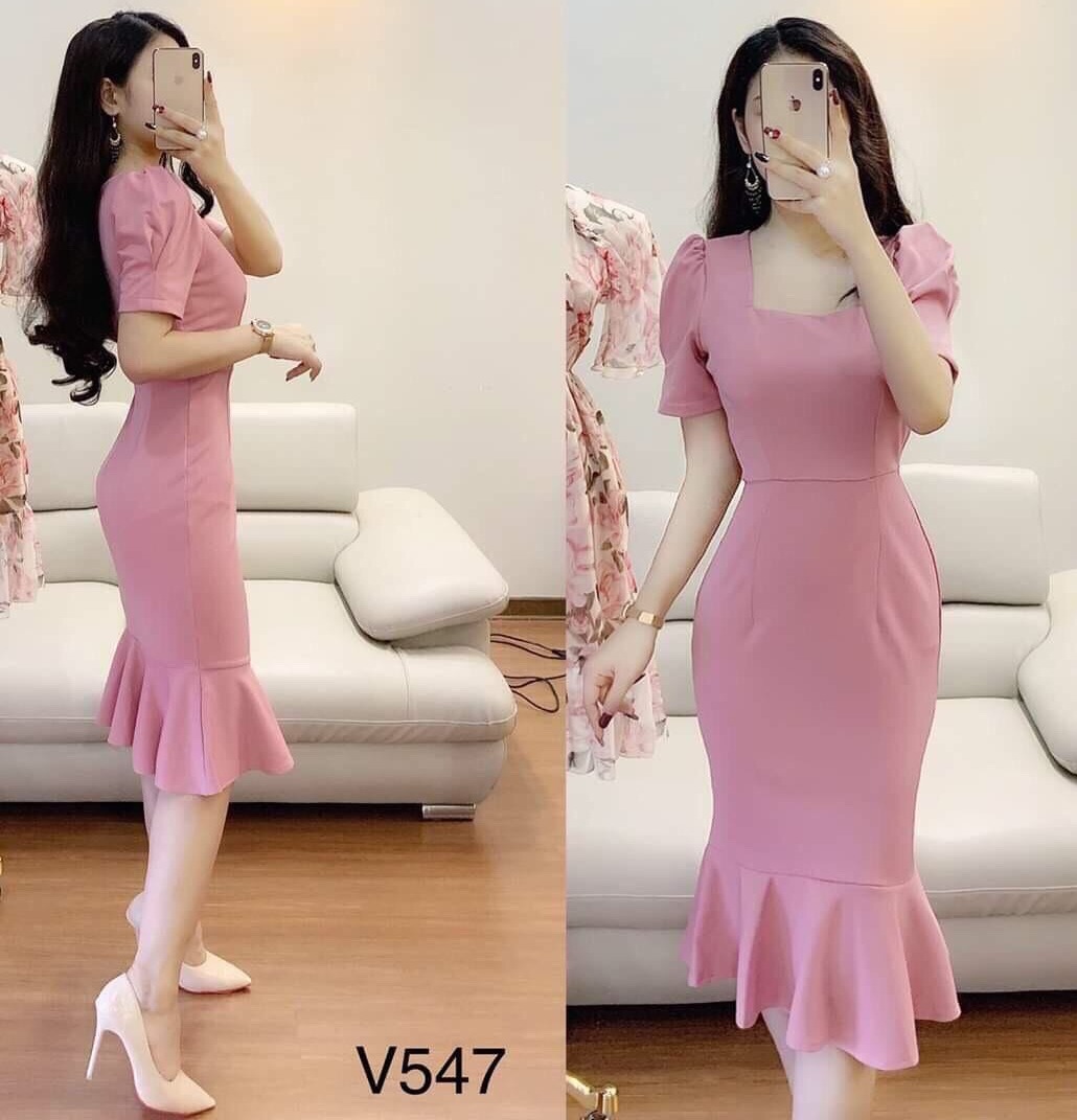 [HCM]Đầm Dạ Hội Đuôi Cá Sang Chảnh Quyến Rũ.QC