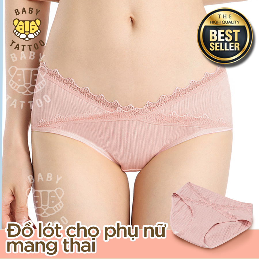 BABY TATTOO Low-waist pure cotton pregnant women's underwear, non-mark large U-shaped women's triangle briefs