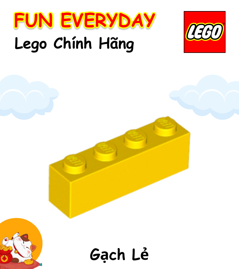 Gạch lẻ LEGO 3010 Brick 1 x 4 [Chính hãng]