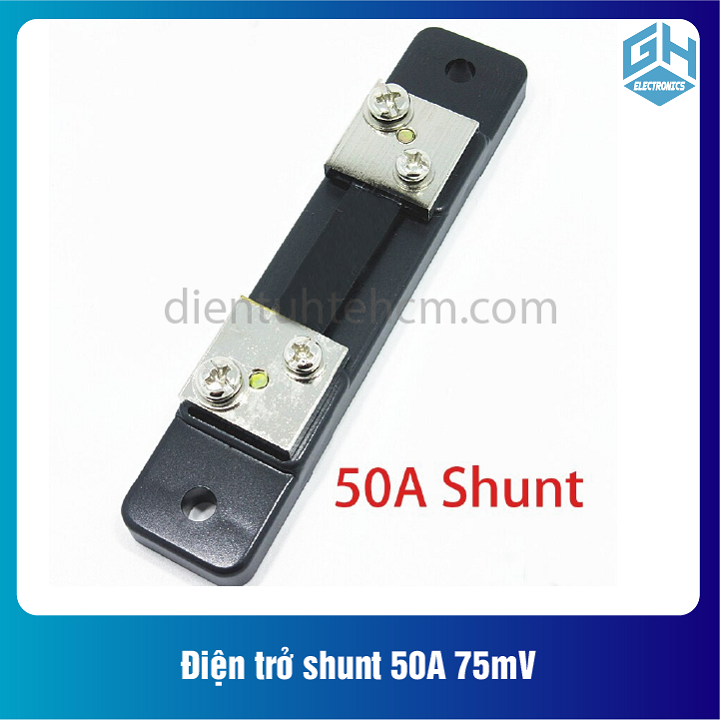 Điện trở shunt 50A 75mV, Sử dụng trong các mạch đo dòng