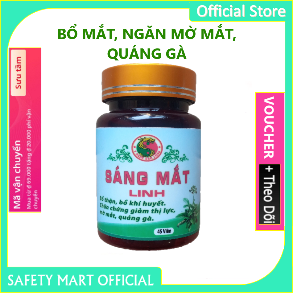 Sáng Mắt Linh bổ thận bổ khí huyết ngăn ngừa mờ mắt quáng gà dành cho mọi lứa tuổi