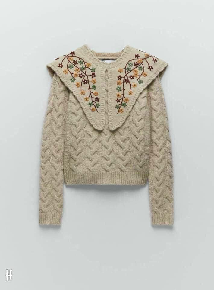 [ORDER]ÁO LEN ZARA HOA HÀNG SIÊU ĐẸP