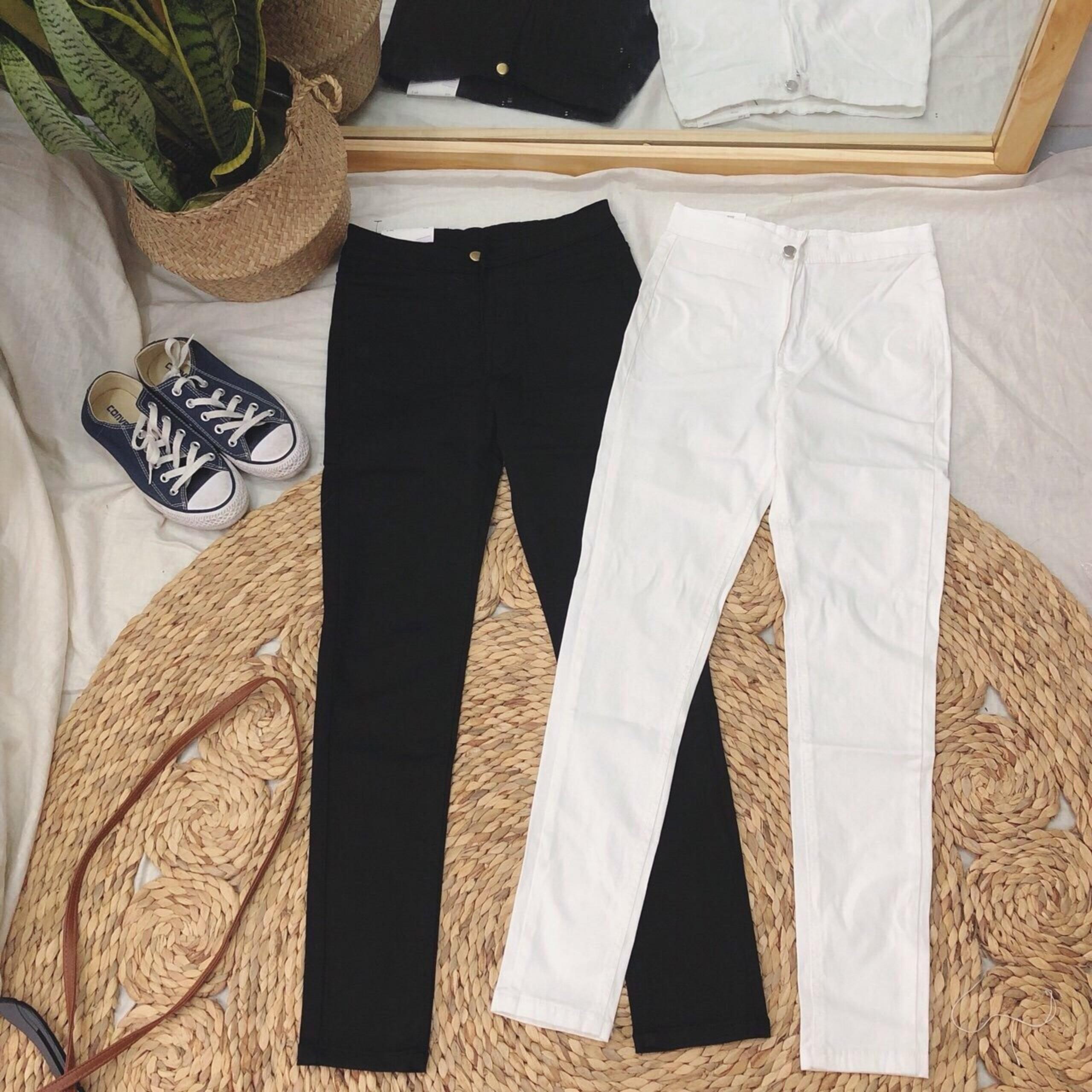 Quần skinny rách gối