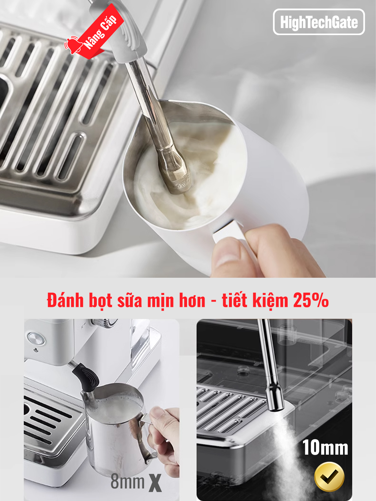Máy pha cà phê espresso CF05 PRO chuyên nghiệp toàn diện DIY, giảm áp tự động an toàn, bản nâng cấp