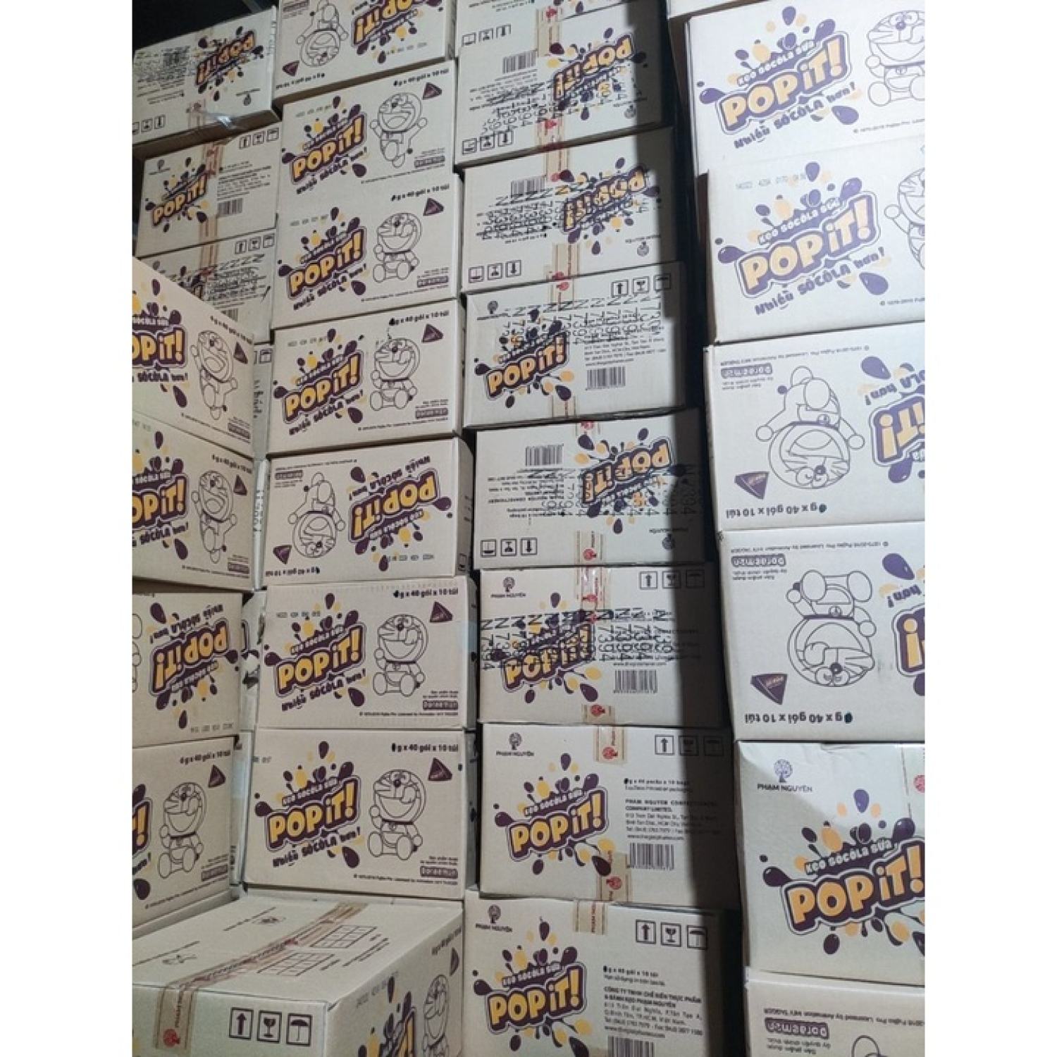 [RẺ VÔ ĐỊCH] CHÍNH HÃNG Kẹo Sô cô la Sữa Popit Doraemon 240gr