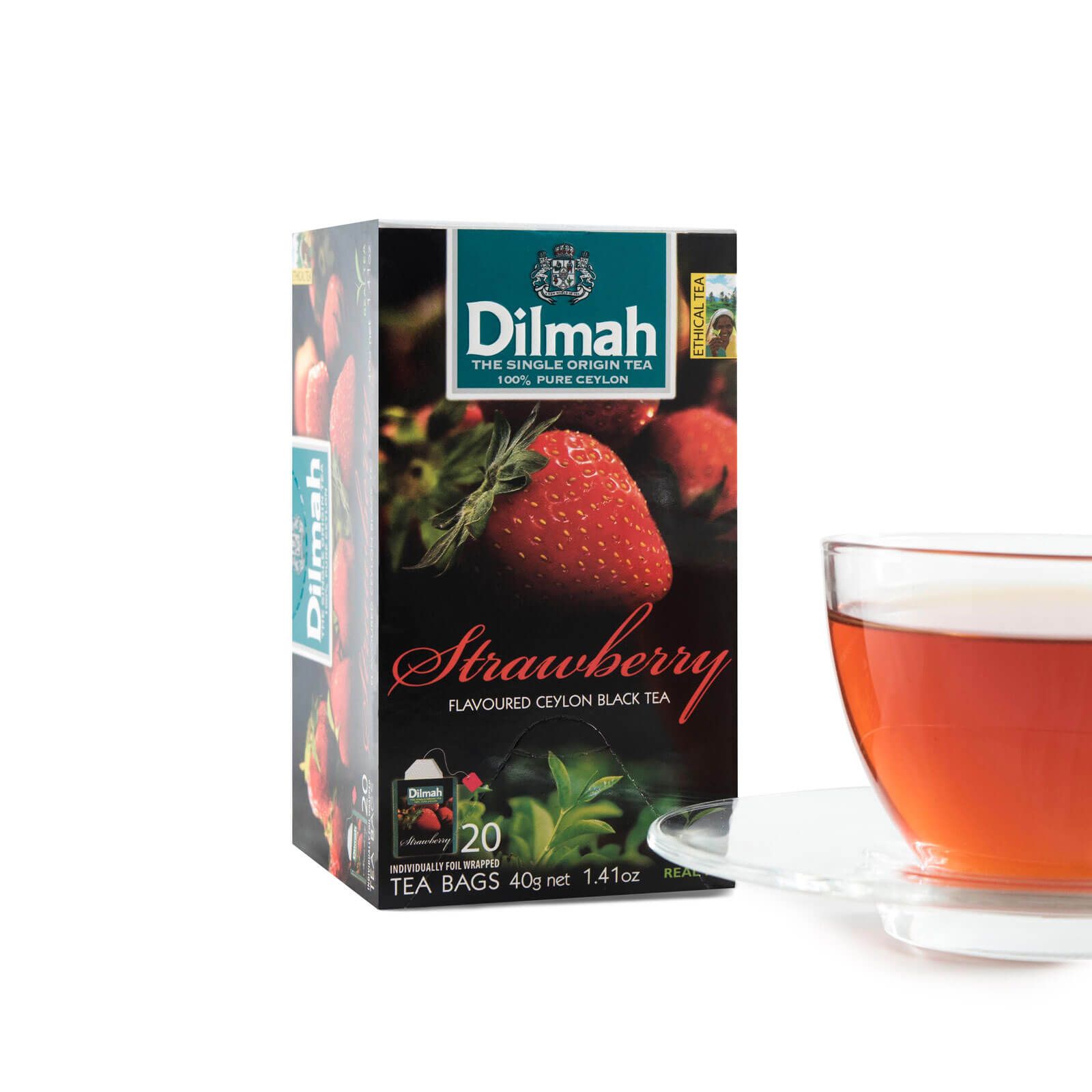 Trà Dilmah túi lọc hương dâu (Hộp 20 túi lọc x 1.5g)