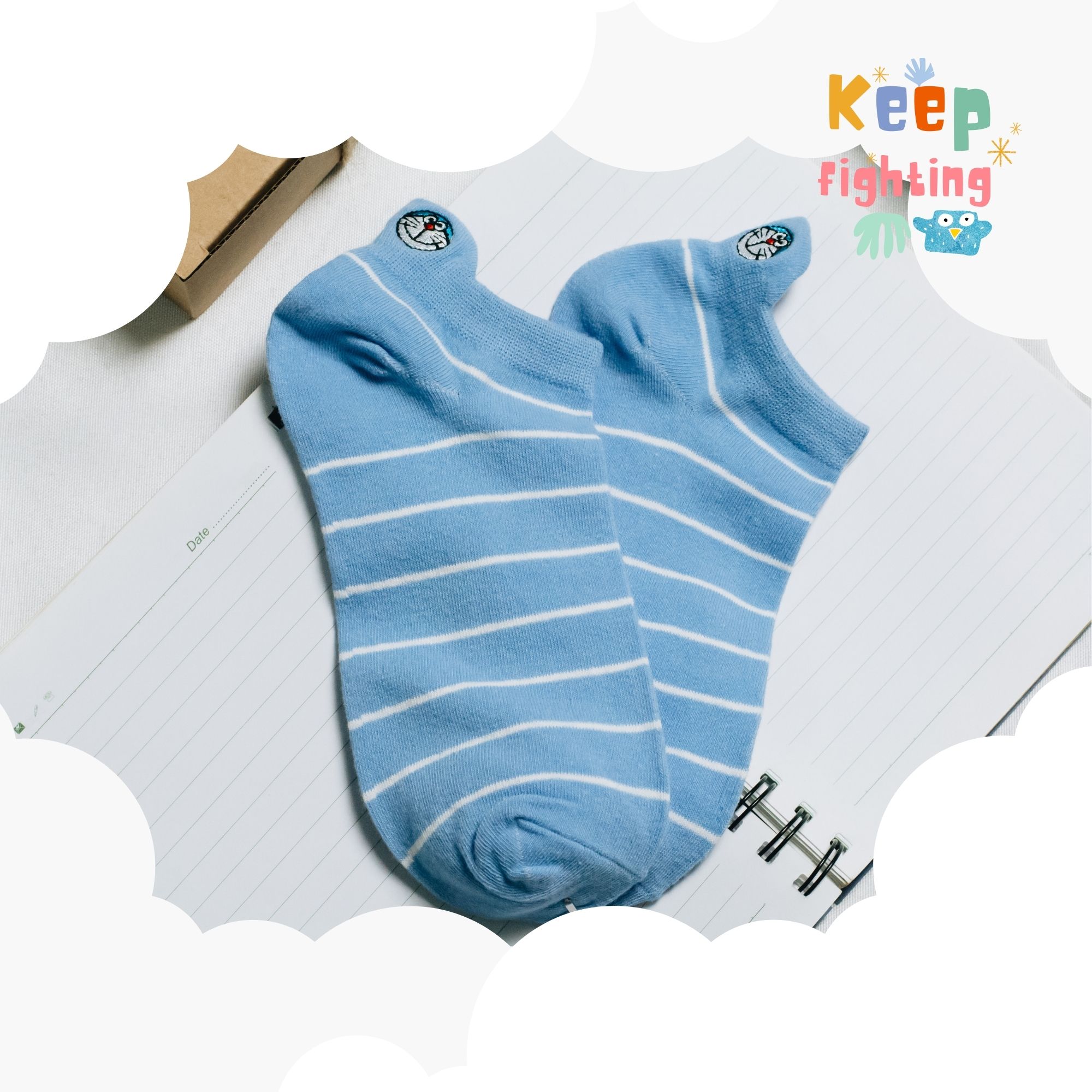 TẤT VỚ CỔ NGẮN DORAEMON UNISEX