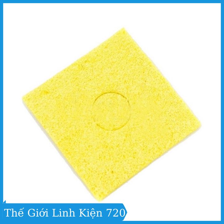 Bọt biển chùi mỏ hàn 6x6cm/8x8cm siêu dầy, độ dầy 3mm