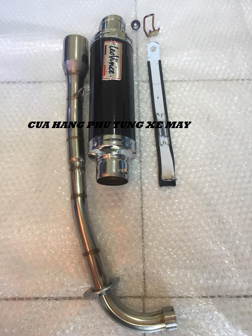 Pô LeoVince gắn xe Wave, Dream, Sirius, Cub ( cổ inox )
