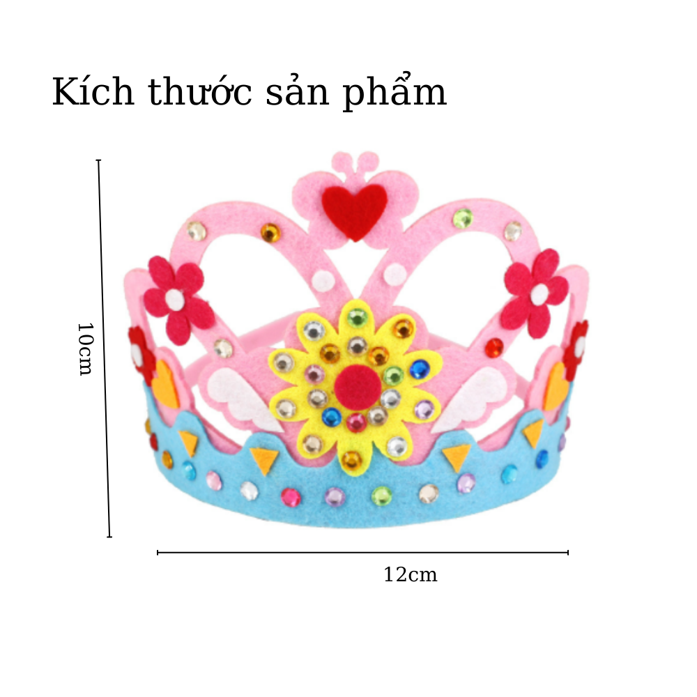 Đồ chơi trang trí vương miện thủ công cho bé