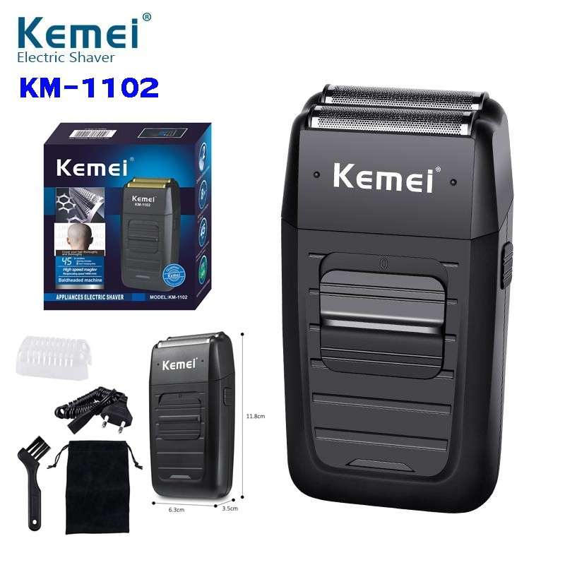 Máy cạo râu khô cao cấp kemei Model KM-1102