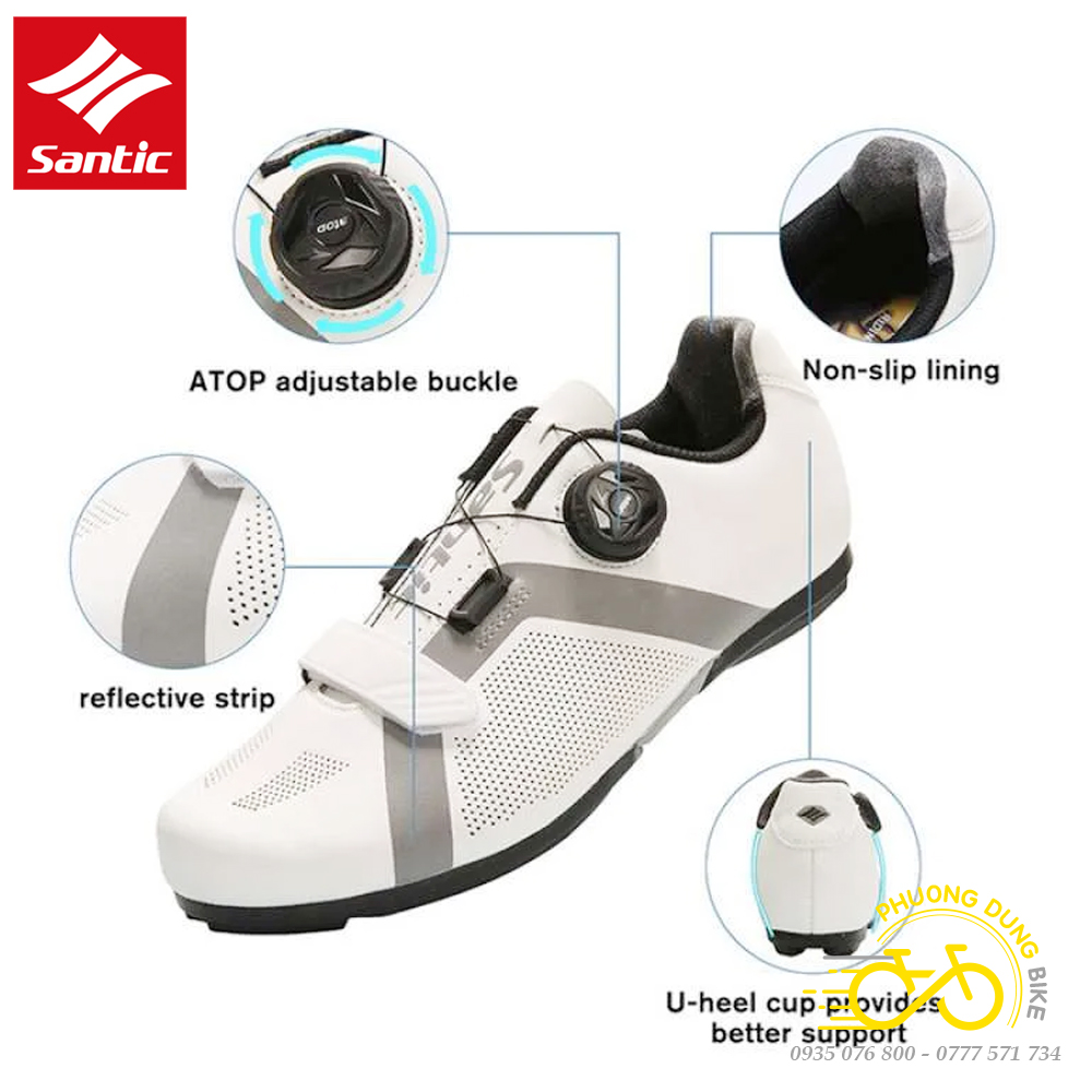 Giày can đi xe đạp thể thao Road SANTIC KS20019 (GIÀY ĐI CAN)