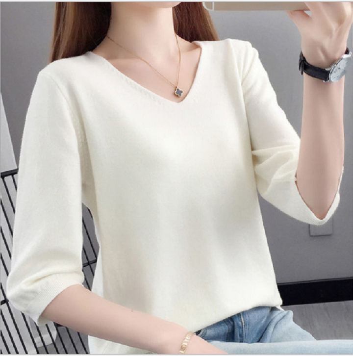 Áo Len Nữ Áo Len Tay Lỡ Phong Cách Hàn Quốc