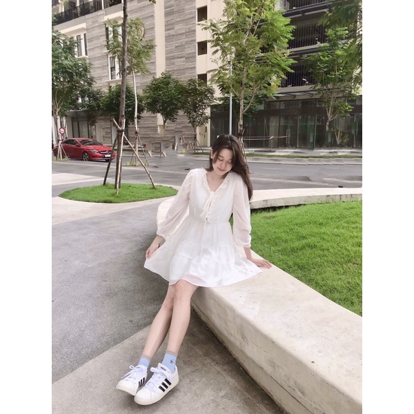 [3-5/8 Hoàn Tiền 25%]Đầm bèo 3 tầng xinh