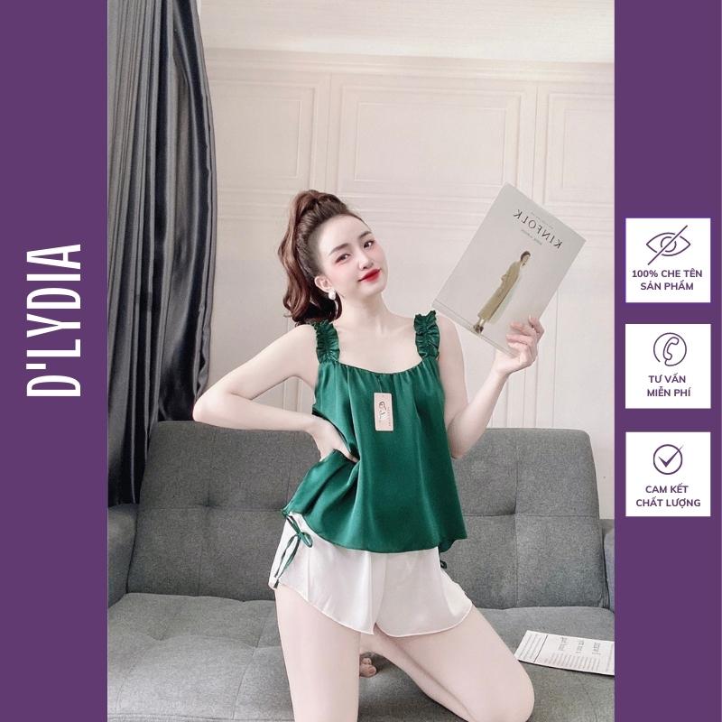 Đồ ngủ nữ sexy lụa satin 2 dây cao cấp D'LYDIA DN01