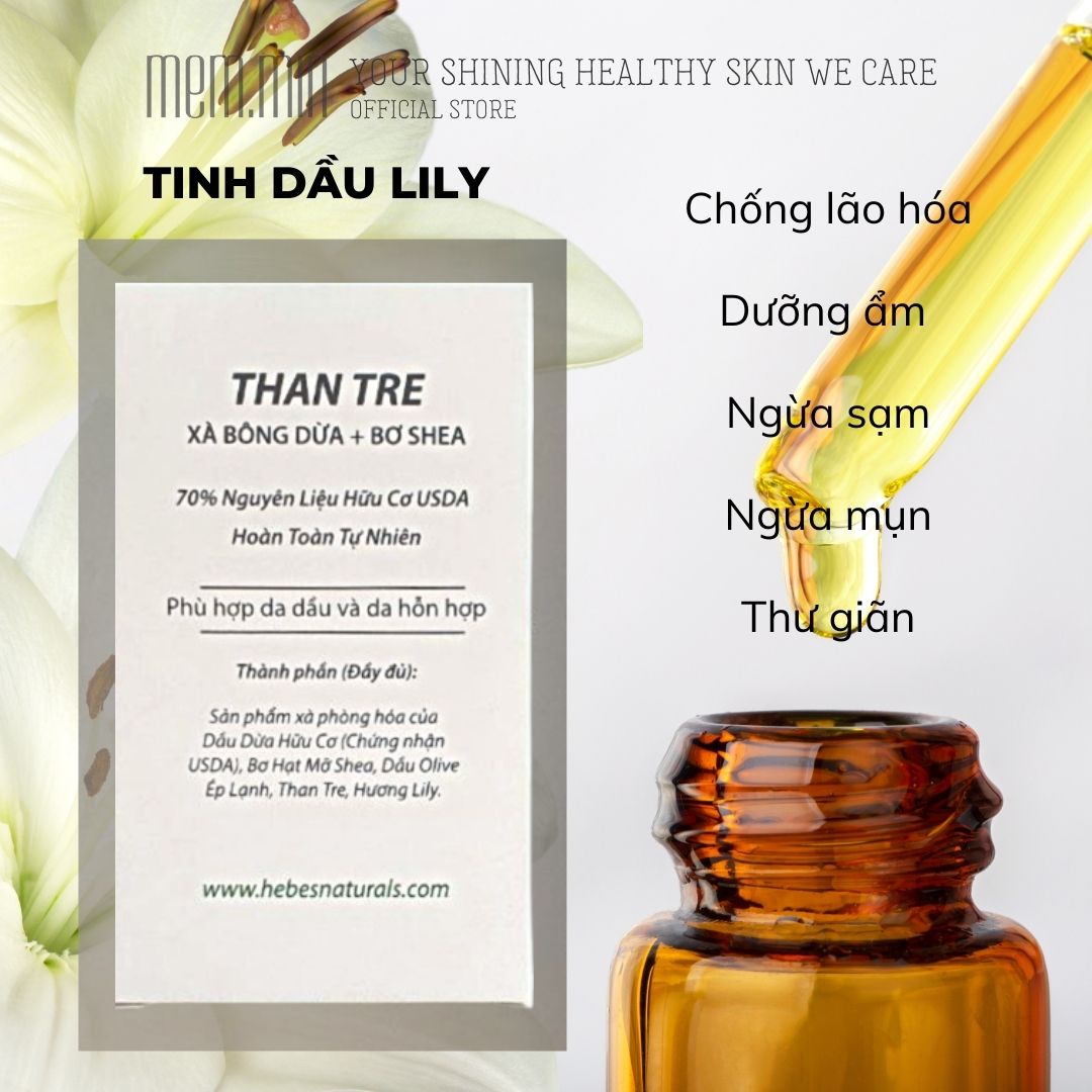 MemMin. Xà Bông Hữu Cơ THAN TRE Coconut+Shea. 100gr