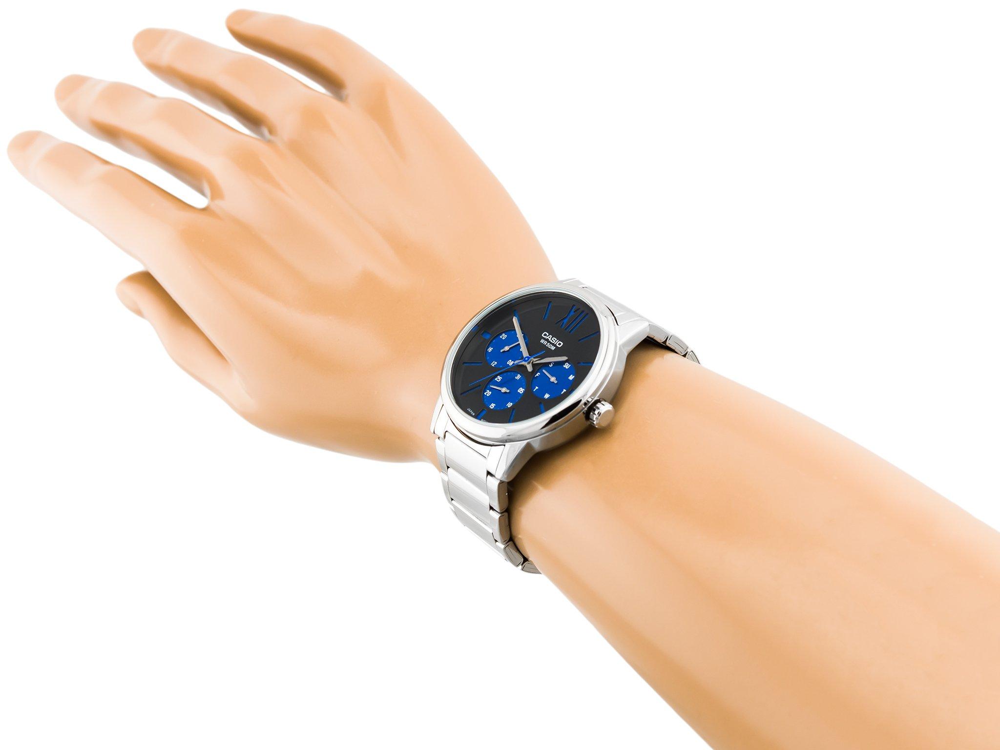 Đồng hồ nam day thép không gỉ Casio MTP-E312D-1B2VDF
