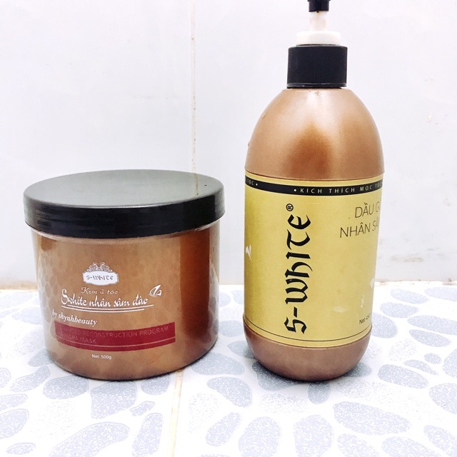 Dầu Gội Nhân Sâm Đào Swhite mẫu mới