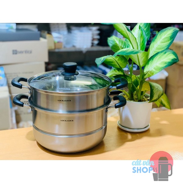 Bộ nồi hấp 2 tầng Lock&Lock Steamer Pot size 26cm/28cm
