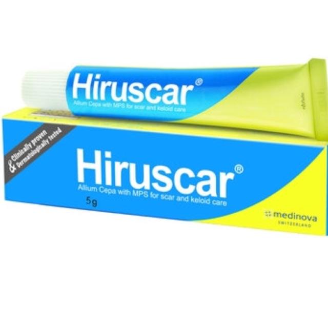 Gel hỗ trợ làm mờ sẹo -hiruscar gel allium cepa with mps for scar and keloid care - 5g