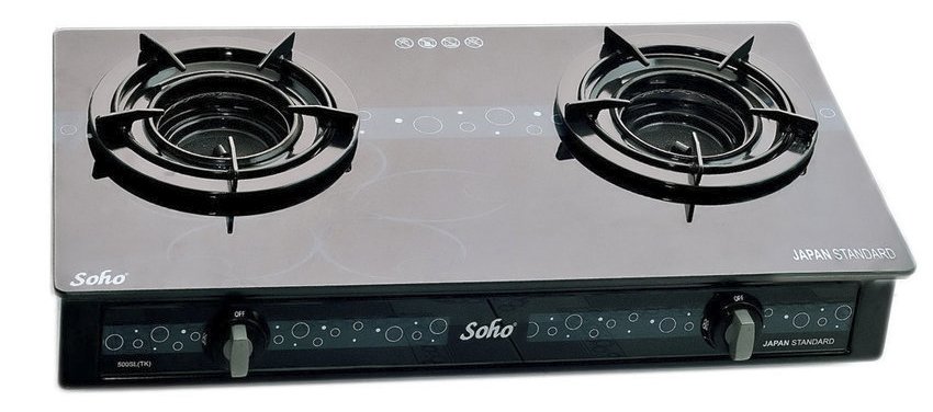 Bếp Gas Mặt Kính Soho Cao Cấp Inner Burner-500TK, Công nghệ chia lửa đốt  trong