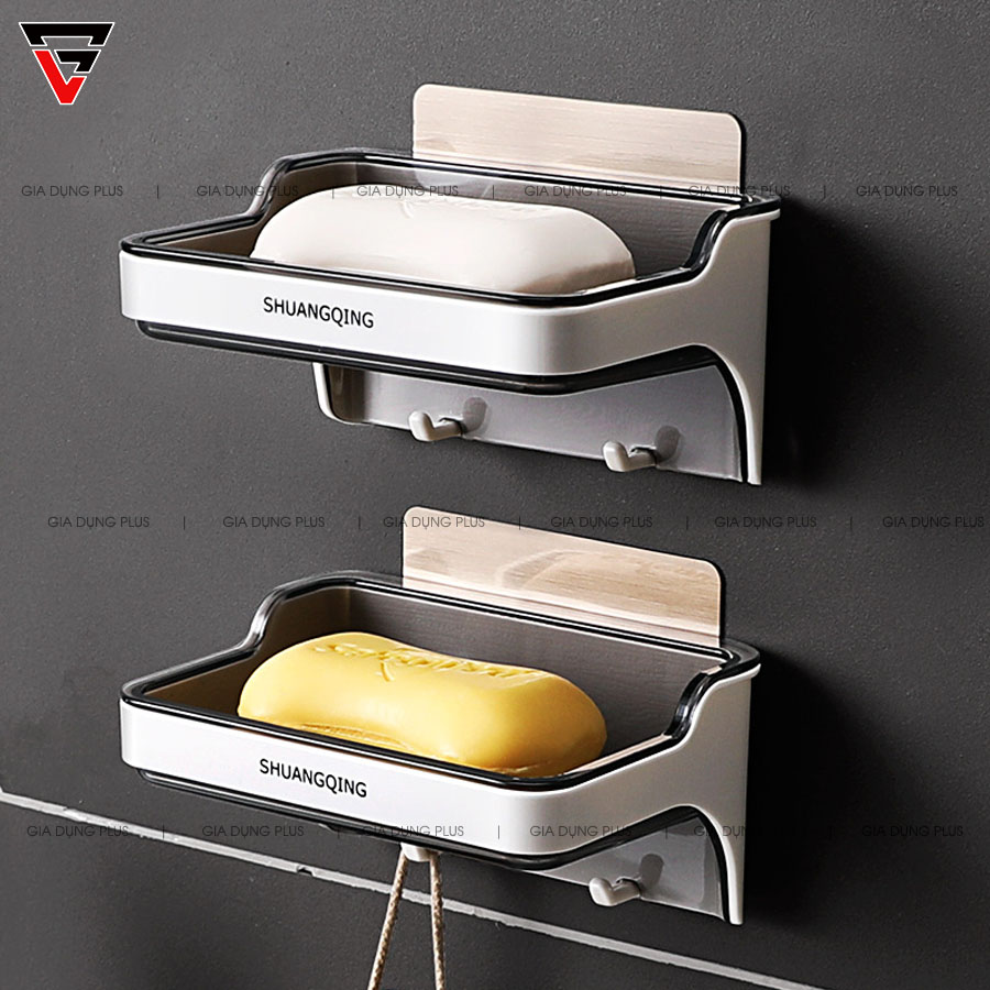 Kệ Đựng Xà Phòng ( Xà Bông ) Nhựa ABS Dán Tường Siêu Chắc