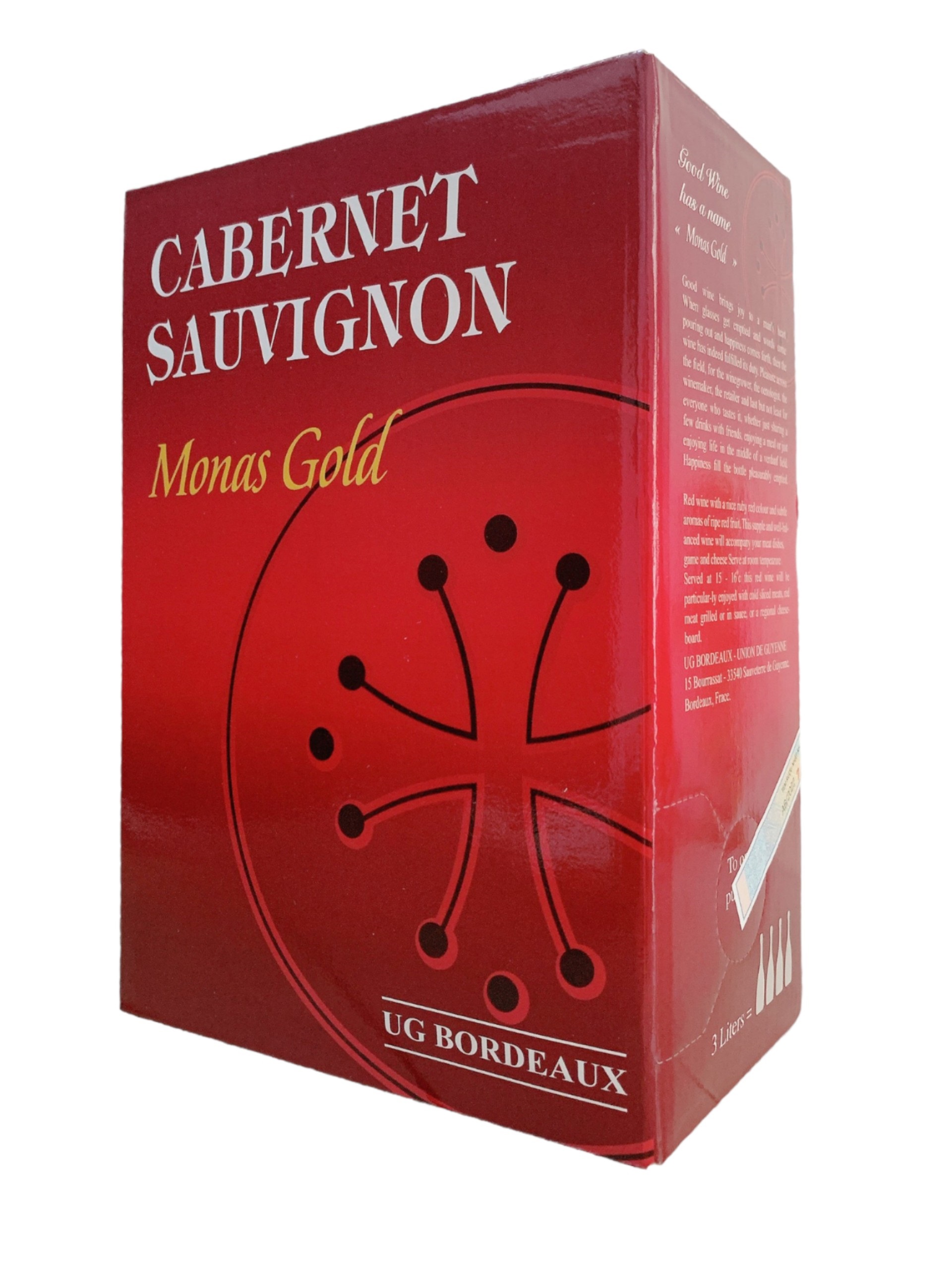 Vang Bịch Pháp Monas Gold 3L