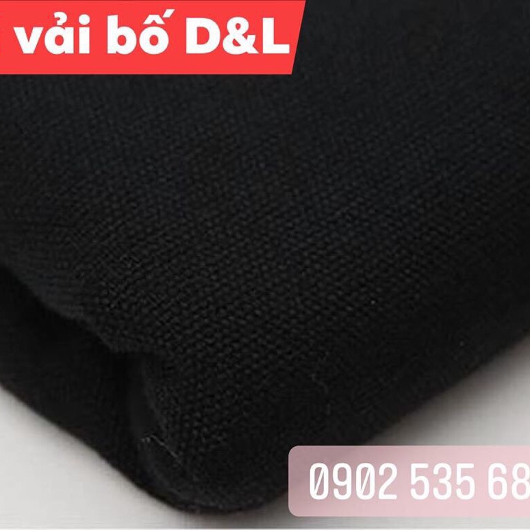 [HCM]Vải bố canvas màu đen khổ 1m6