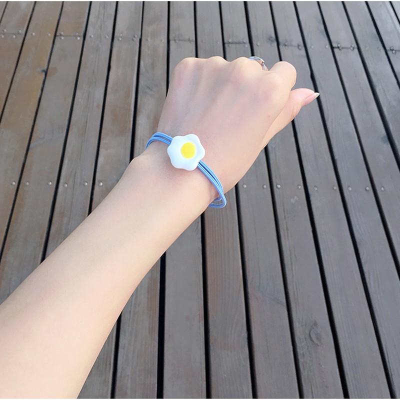 Dây thun buộc tóc hình trứng ốp la siêu độc đáo, cute