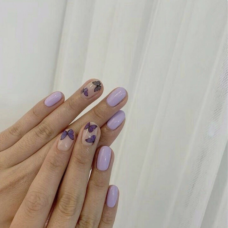 Nailbox bướm cute 12 ngón Chubby  - A69