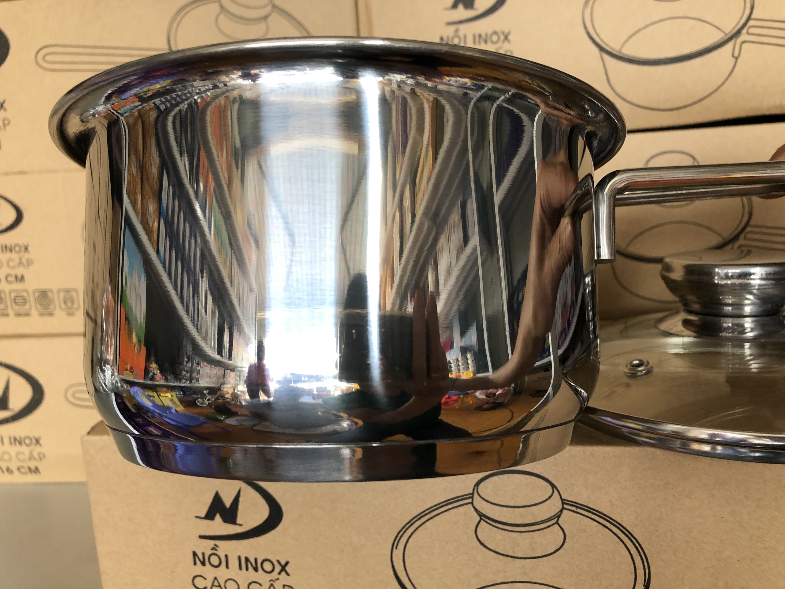 Nồi Inox cao cấp 16cm 3 đáy